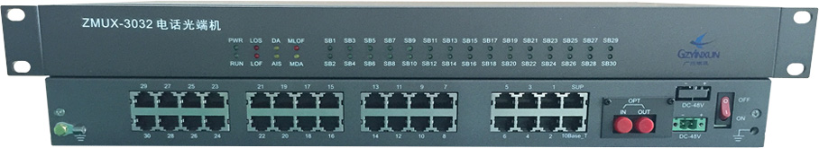 30路電話+1路10M以太網(wǎng)光端機